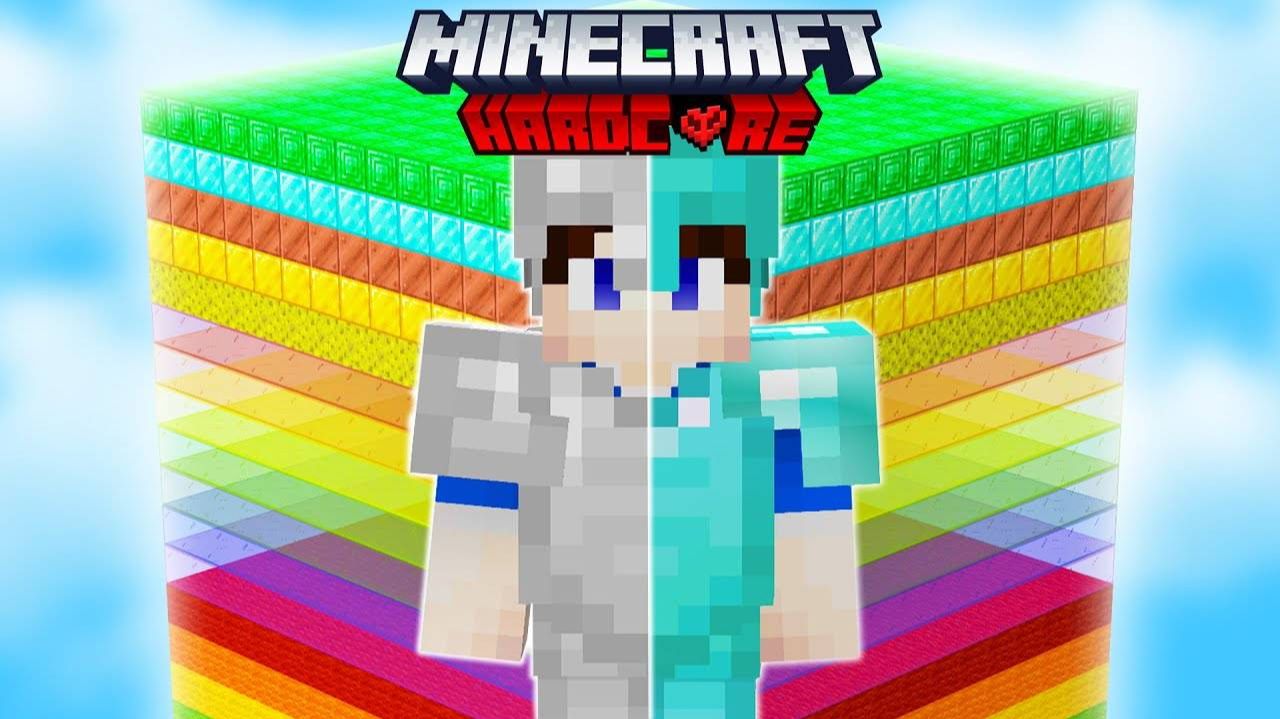 100 Дней на РАДУЖНОМ ЧАНКЕ в Майнкрафт ХАРДКОР смотреть онлайн