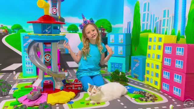 Nastya learns how to reuse on Earth Day with the PAW Patrol Toys смотреть онлайн