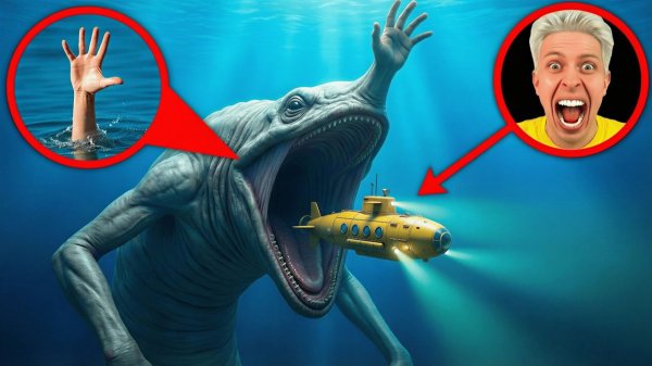 срочно! HAND SEA MONSTER напал на мою подводную лодку в Реальной Жизни !