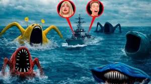 МОЙ ДРОН СНЯЛ МЕГАЛАДОН vs ПОЖИРАТЕЛЯ МОРЕЙ, БЛУПА, СПРУНКИ ПОЖИРАТЕЛЯ В РЕАЛЬНОЙ ЖИЗНИ