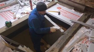 Утепление пола в деревенском доме.