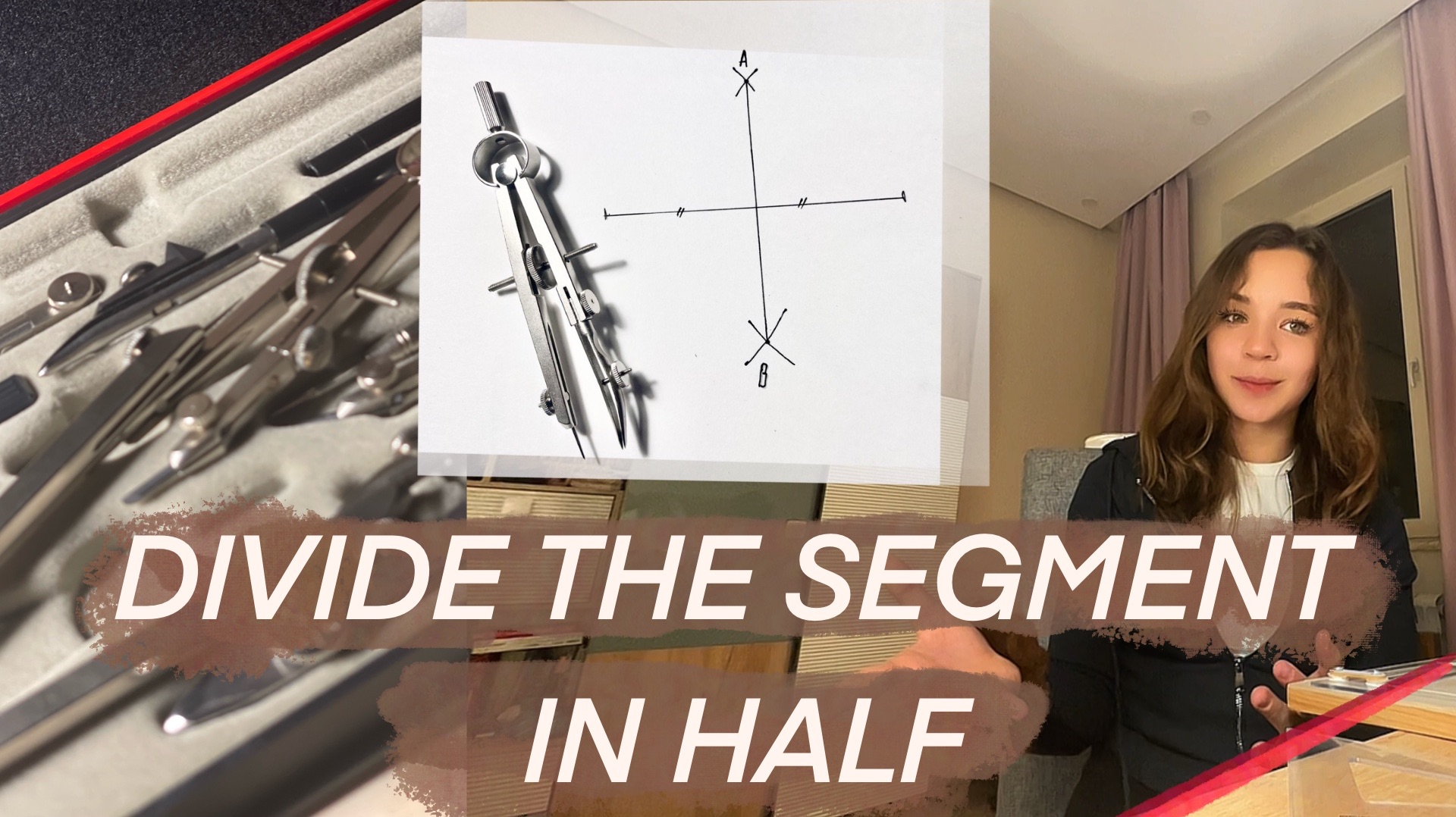 How to divide a segment in half with a compass? Lesson 1. Preparation for MArchI смотреть онлайн