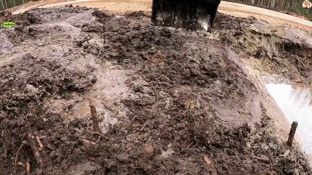 Строительство, дренажные работы на лесной дороге, очередной обзор смотреть онлайн