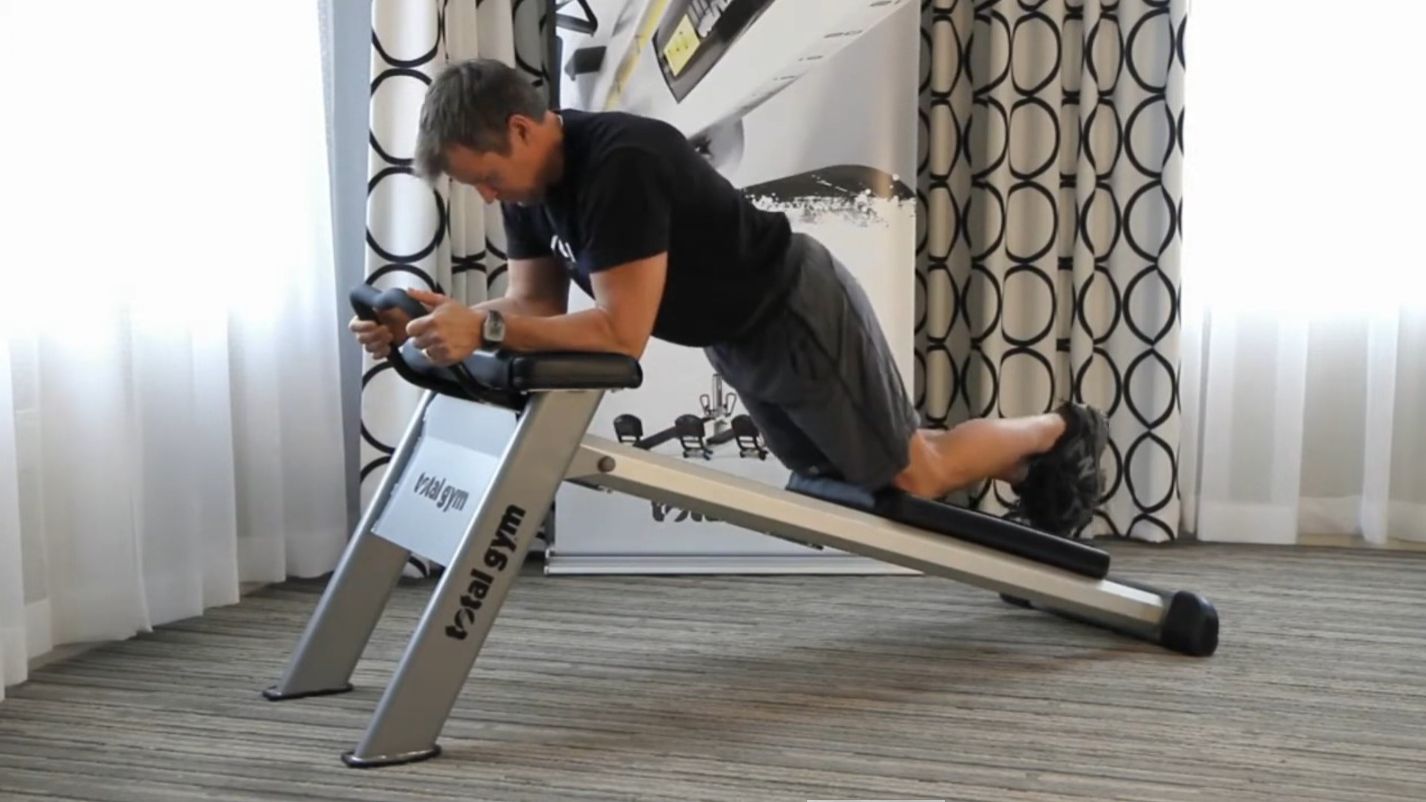 Тренажер для мышц пресса Total Gym Elevate Core ADJ. Тренировка.