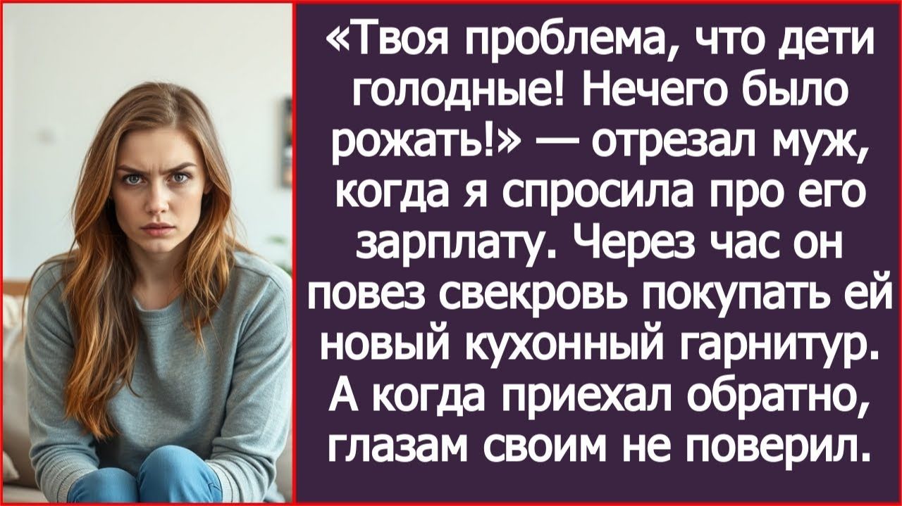 Твоя проблема, что дети голодные! Нечего было рожать! | ИСТОРИИ ИЗ ЖИЗНИ | АУДИО РАССКАЗЫ смотреть онлайн