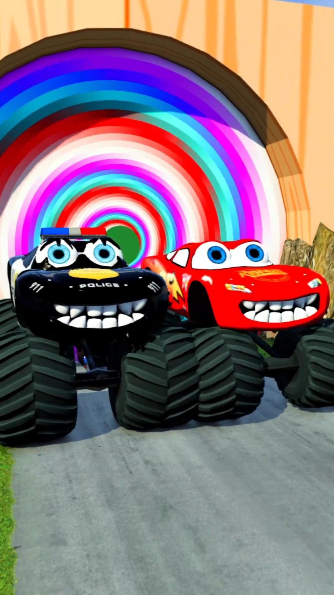 МУЛЬТИКИ ПРО МАШИНКИ ЗЛОЙ РОГ ПРОТИВ ПОРТАЛА 4К