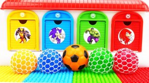 Мультики для малышей. Яркие Мячики и гараж Халка и Соника. Мультики для детей смотреть онлайн.