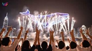 Singapore Fireworks Spectacular 🎆  Marina Bay Skyline Lights Up the Night  AI Cinematic