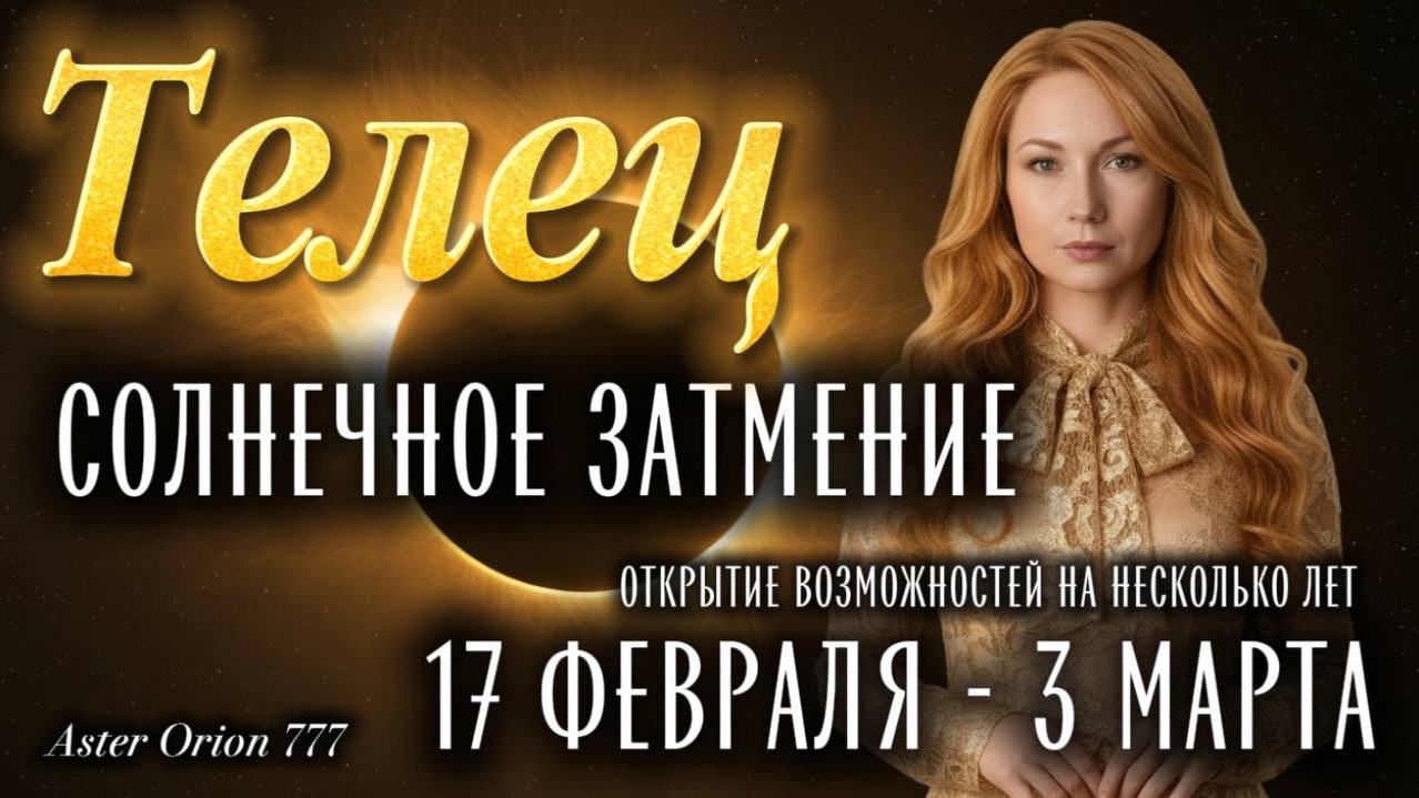 ♉️ТЕЛЕЦ ❤️🔥СОЛНЕЧНОЕ ЗАТМЕНИЕ❤️🔥❗️17 ФЕВРАЛЯ - 3 МАРТА❗️ГЛОБАЛЬНЫЕ ПЕРЕУСТАНОВКИ ЖИЗНИ🎉