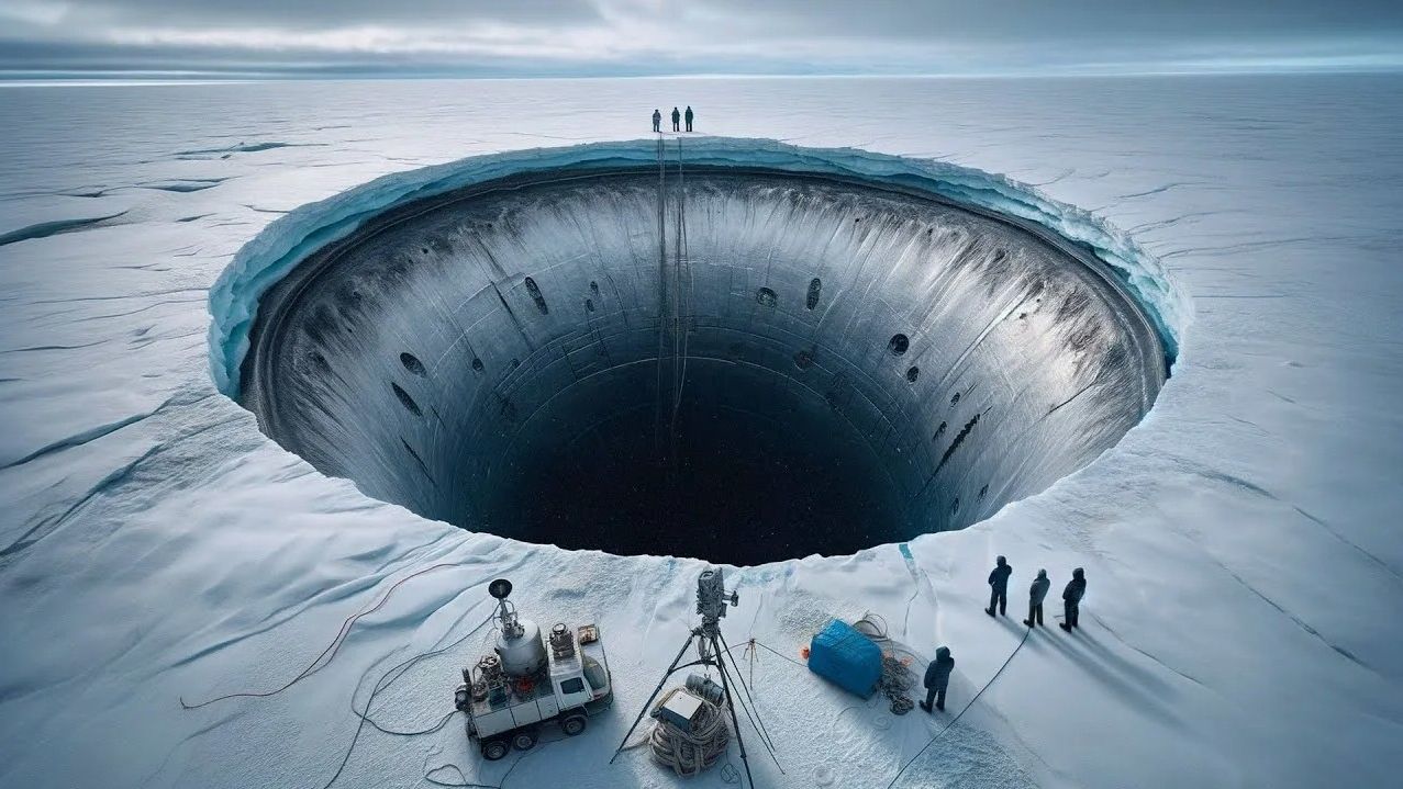 Полярники в Антарктиде наткнулся на часть древнего космического корабля смотреть онлайн