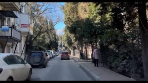 Ялта. Улица Боткинская, от Гоголя до Кирова ул. 10.02.2026. Крым. Crimea. Yalta.