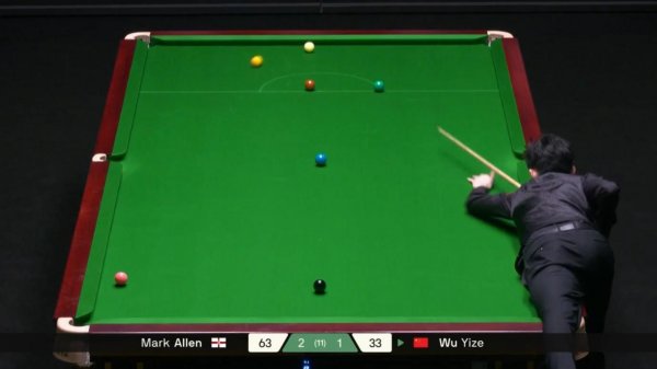 Снукер. Драматический фрейм / Марк Аллен против Ву Йизе/ Чемпионат игроков 2026 года