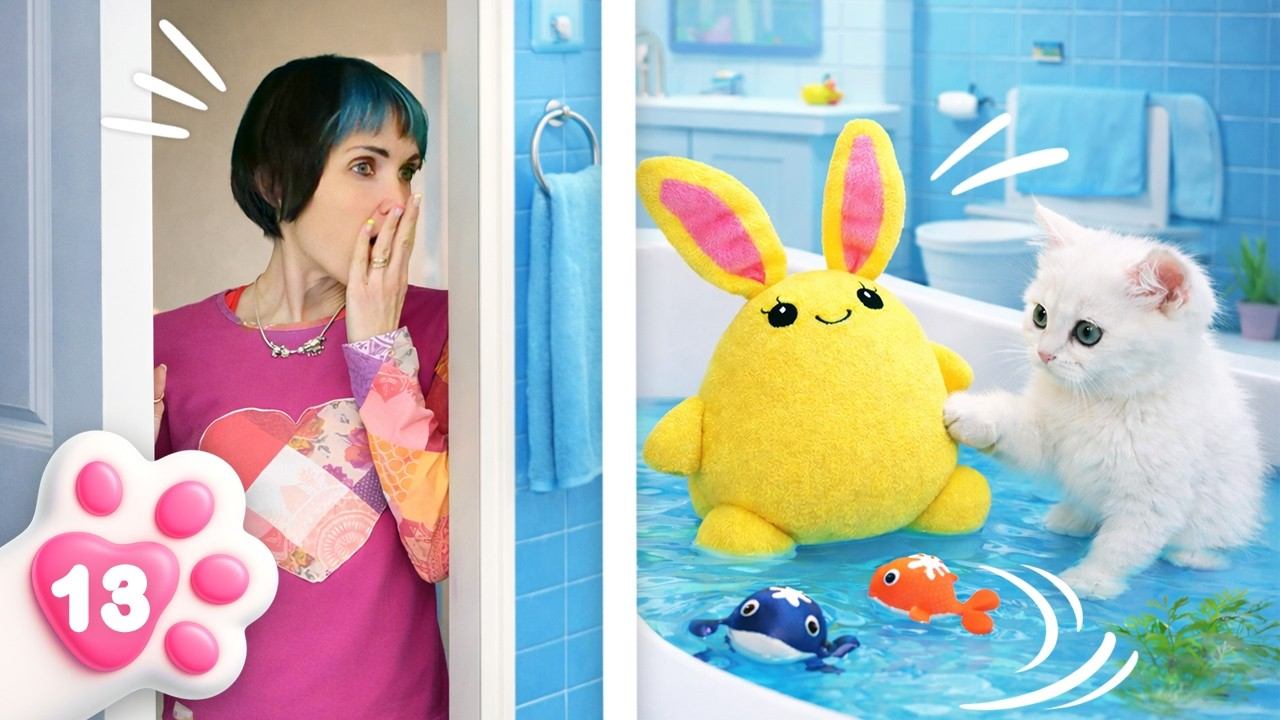 Спасение зайчика от мороза! Как Кефир устроил испытание для мягкой игрушки смотреть онлайн