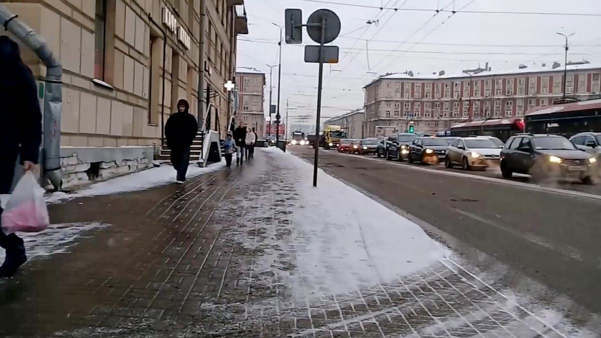 Зима на Заневском проспекте