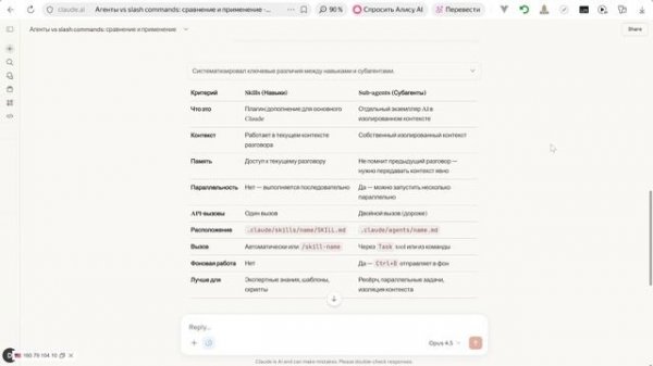skills vs sub-agent в Claude Code