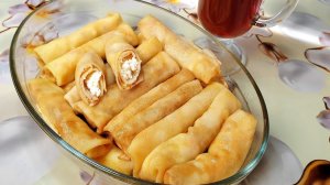 Блинчики томленые с творогом Дамские пальчики