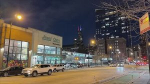 🇺🇸 Чикаго, США - Ночная прогулка по центру города в пятницу / 2026