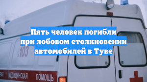 Пять человек погибли при лобовом столкновении автомобилей в Туве