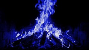 🔵 СИНИЙ КАМИН 4K | Голубое Пламя для Релаксации и Сна | 5 Часов с Треском Дров