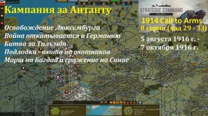 [Strategic Command: WWI] 1914 Call to Arms. Антанта. 8 серия (ход 29 - 33)