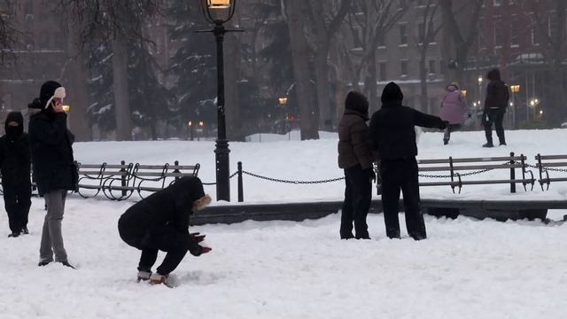 Обычный снегопад или катастрофа_ Как Нью-Йорк снегом замело.
