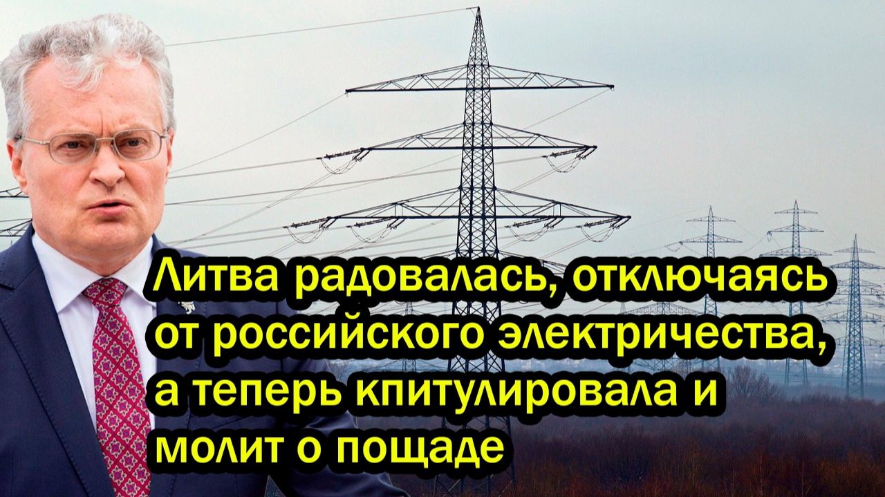 Литва радовалась, отключаясь от российского электричества, а теперь капитулировала и молит о пощаде смотреть онлайн
