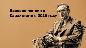 Базовая пенсия в Казахстане в 2026 году