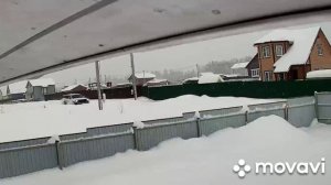 Haval H3 зимой в снегу глубиной 40 см...