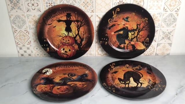 Набор тарелок СКЕРИ ДИШ, пластик, 33 см, 4 шт., AKX200000-набор