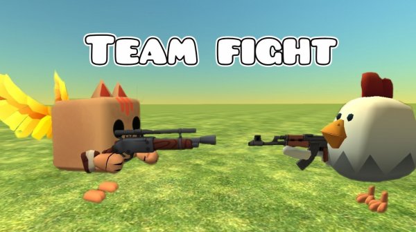 🐱ИГРАЮ В КОМАНДНЫЙ БОЙ, ДИЧЬ!!🙀 ИГРАЮ ЗА МЯВЛА В ЧИКЕН ГАН!!