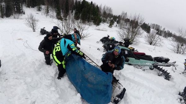 Покатушка на горниках,минус 3 снегохода.