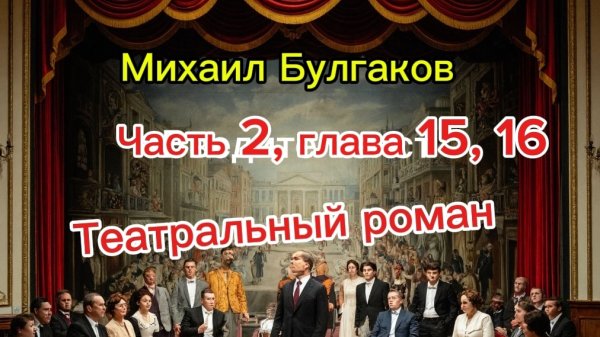Михаил Булгаков Театральный роман. Часть 2, глава 15, 16