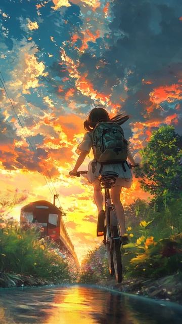 Поездка на велосипеде♥