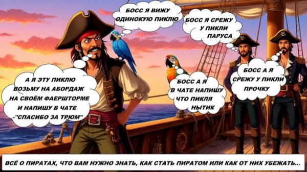 World of Sea Battle Всё про ПИРАТОВ в игре и что нужно знать, о них, всем игрокам. (часть 1)