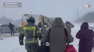 В Тульской области жители оказались в снежной ловушке из-за метели