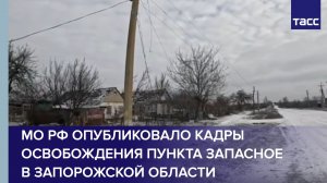 МО РФ опубликовало кадры освобождения пункта Запасное в Запорожской области
