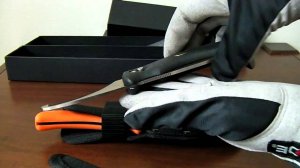 Охотничий нож с 2 мя лезвиями SwingBlade   Orange & Black & Yellow