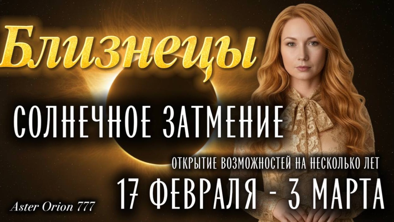 ♊️ БЛИЗНЕЦЫ ❤️🔥СОЛНЕЧНОЕ ЗАТМЕНИЕ❤️🔥❗️17 ФЕВРАЛЯ - 3 МАРТА❗️ГЛОБАЛЬНЫЕ ПЕРЕУСТАНОВКИ ЖИЗНИ🎉