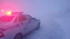 Чукотку накрыл сильнейший снежный шторм