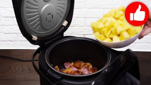 Просто складываю картошку и ребрышки в мультиварку! Вкусный рецепт тушеной картошки на ужин.