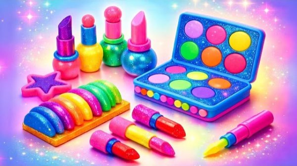 Мы сделали настоящую косметику из цветной глины! 💄✨