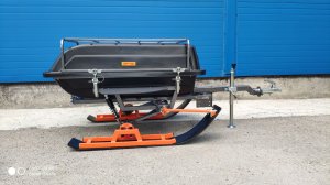 Прицеп ВАНЁК-ТУРИСТ установка лыж вместо колёс