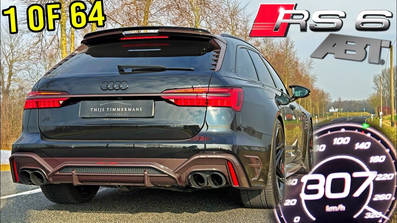 ЛИМИТИРОВАННАЯ 800ЛС AUDI RS6 ABT 1 из 64 | 0-300 КМ/Ч ЗВУК, POV и МАКСИМАЛЬНАЯ СКОРОСТЬ AutoTopNL