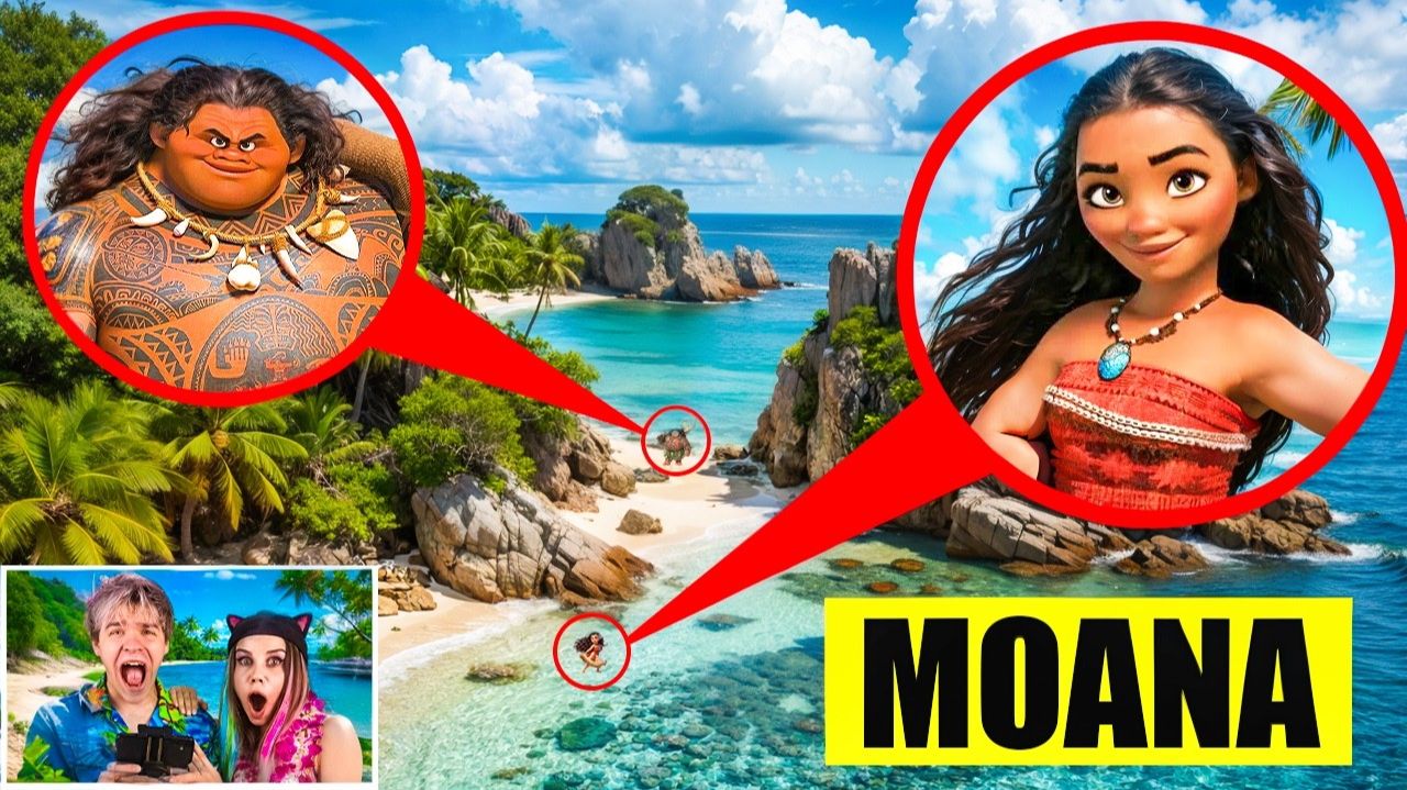 ДРОН поймал МОАНУ в РЕАЛЬНОЙ ЖИЗНИ!! 🌊 смотреть онлайн