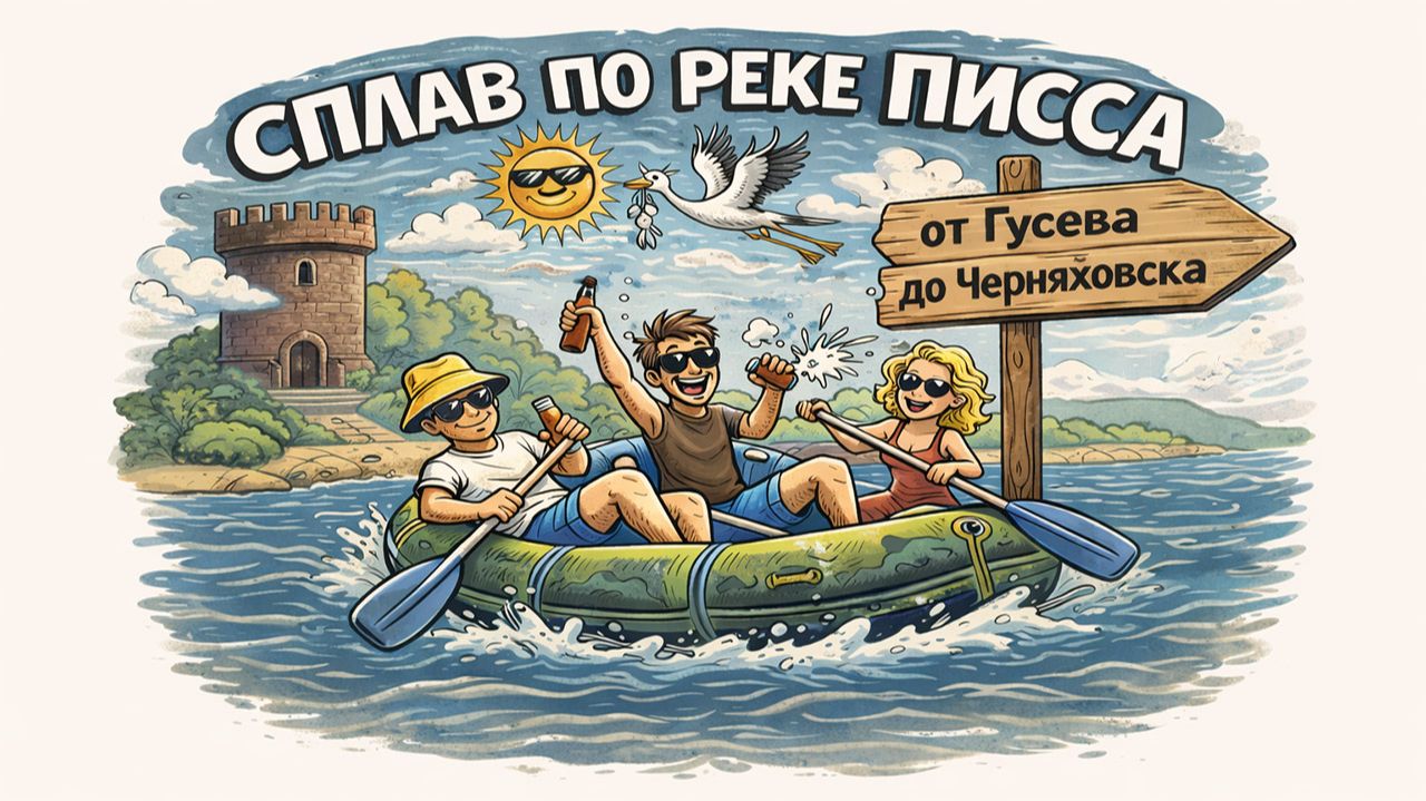 Сплав Писса: Гусев — Черняховск большой флотилией