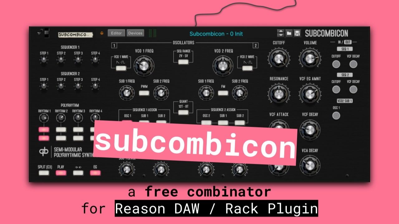 Deeplink Subcombicon: Polyrhythmic Combinator for Reason смотреть онлайн