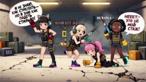 Смешное игровое аниме с девушками