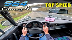 1989 Porsche 911 964 Carrera 4 | 0-100 100-200 КМ/Ч | POV и ЗВУК AutoTopNL