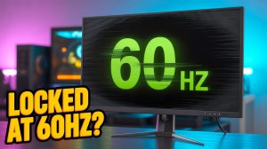 МОНИТОР РАБОТАЕТ ТОЛЬКО в 60 ГЦ (НЕ ВЫДАЁТ 144, 240, 360 ГЦ и ВЫШЕ) - Как ИСПРАВИТЬ?