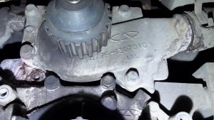 Замена помпы ZAZ Forza / Chery A13